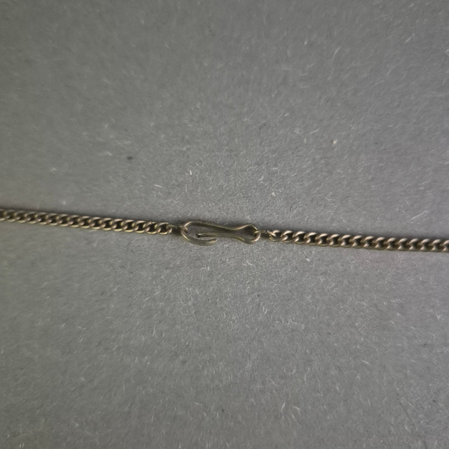 Antike Silberkette mit Bernsteinfarbenem Anhänger und Münzdesign