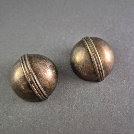 Vintage Sterling Silber Clip-Ohrringe – Zeitlose Eleganz im Retro-Stil