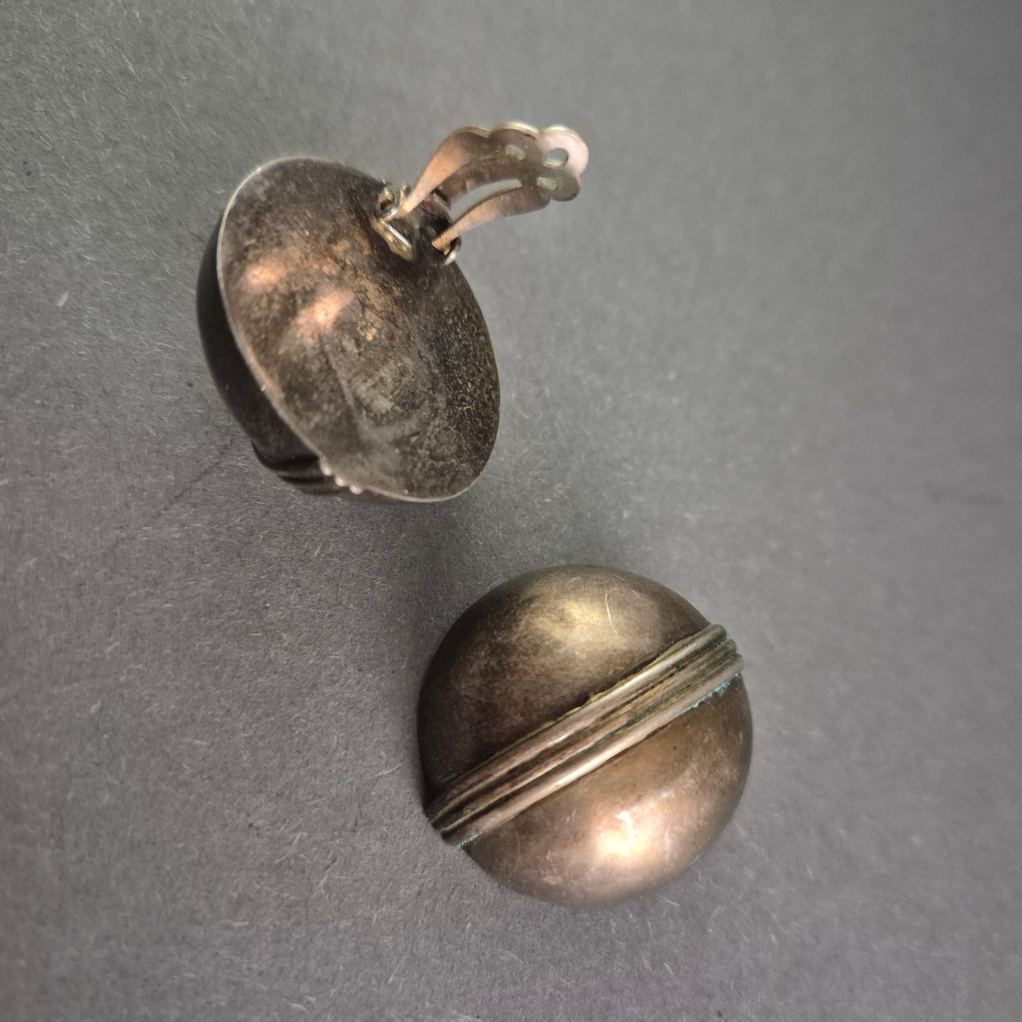 Vintage Sterling Silber Clip-Ohrringe – Zeitlose Eleganz im Retro-Stil