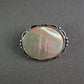 Vintage Perlmutt Brosche aus Sterling Silber – Elegante Retro-Optik