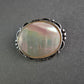 Vintage Perlmutt Brosche aus Sterling Silber – Elegante Retro-Optik