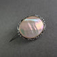 Vintage Perlmutt Brosche aus Sterling Silber – Elegante Retro-Optik