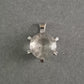 925 Silber Anhänger mit facettiertem Kristall – Eleganz im Stern-Design