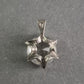 925 Silber Anhänger mit facettiertem Kristall – Eleganz im Stern-Design