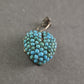 Vintage Medaillon in Herzform – Türkis besetzt mit antikem Charme
