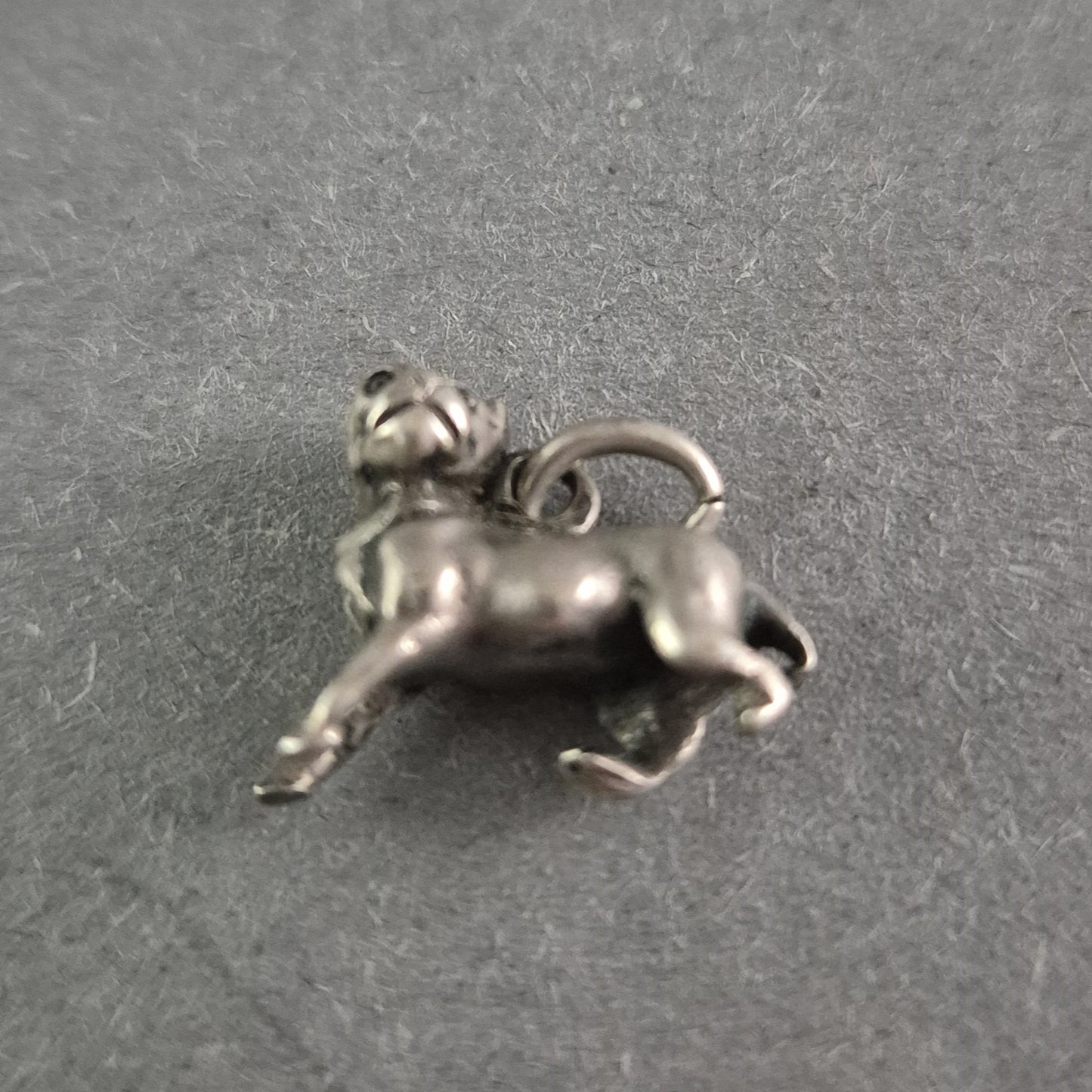 Niedlicher Silberanhänger Hund – Detailreiche Darstellung für Hundefreunde