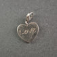 Silberanhänger Herz „Love“ – Romantisches Design mit Gravur