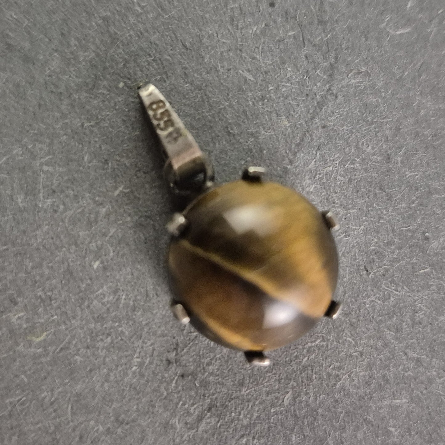 Vintage Anhänger mit Tigerauge und 835er Silber – Mystische Eleganz