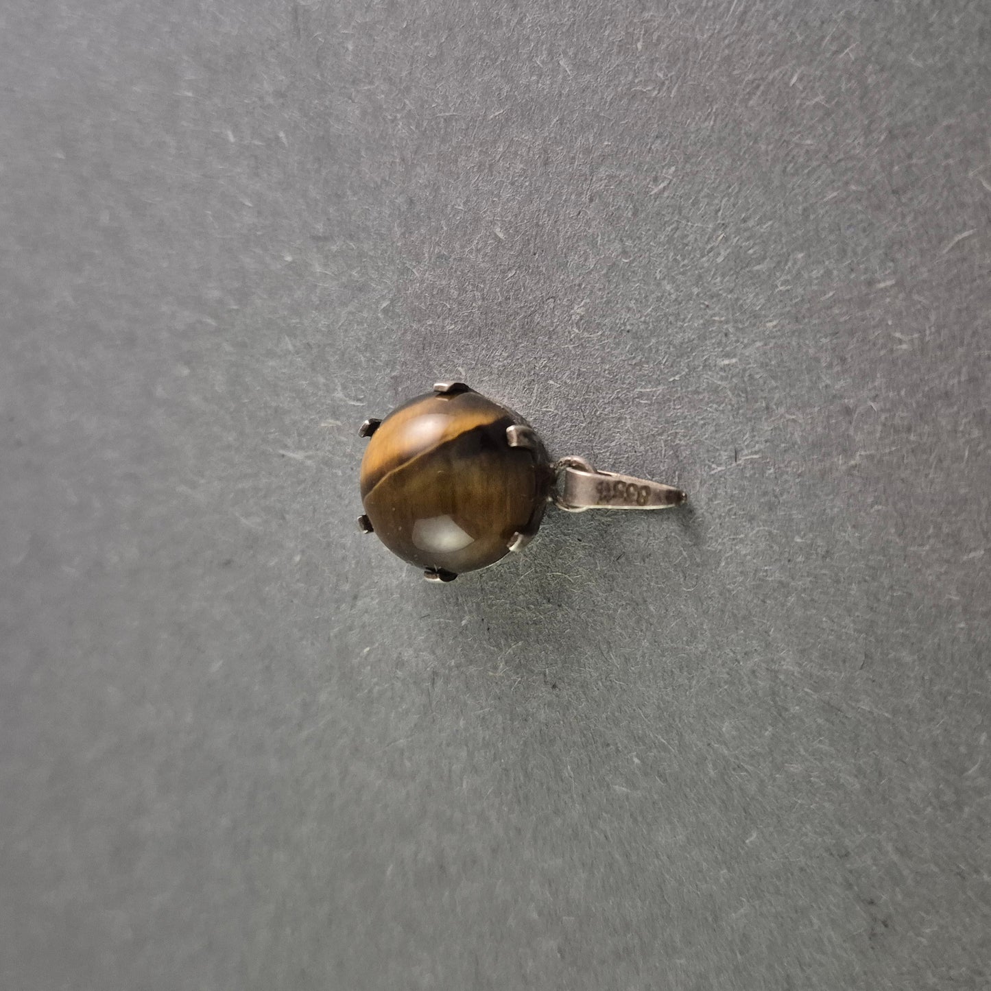 Vintage Anhänger mit Tigerauge und 835er Silber – Mystische Eleganz