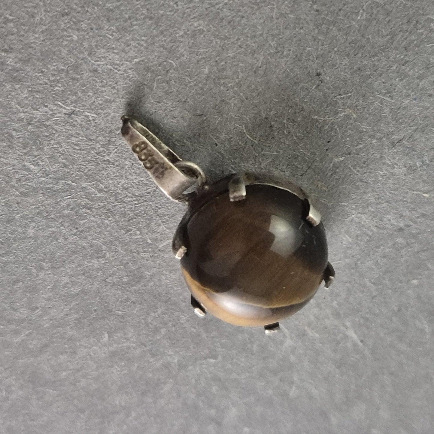 Vintage Anhänger mit Tigerauge und 835er Silber – Mystische Eleganz