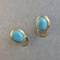 Vintage Clip-Ohrringe mit Türkis – Elegante Retro-Akzente
