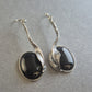 Elegante Silber Ohrhänger mit Onyx – Zeitlose Eleganz mit natürlichem Schwung