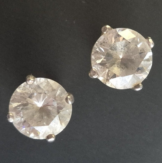 Elegante Silber Ohrstecker mit Zirkonia – Zeitloser Glanz für jeden Anlass