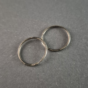 Vintage Silber Creolen – Schlichte Eleganz für jeden Anlass