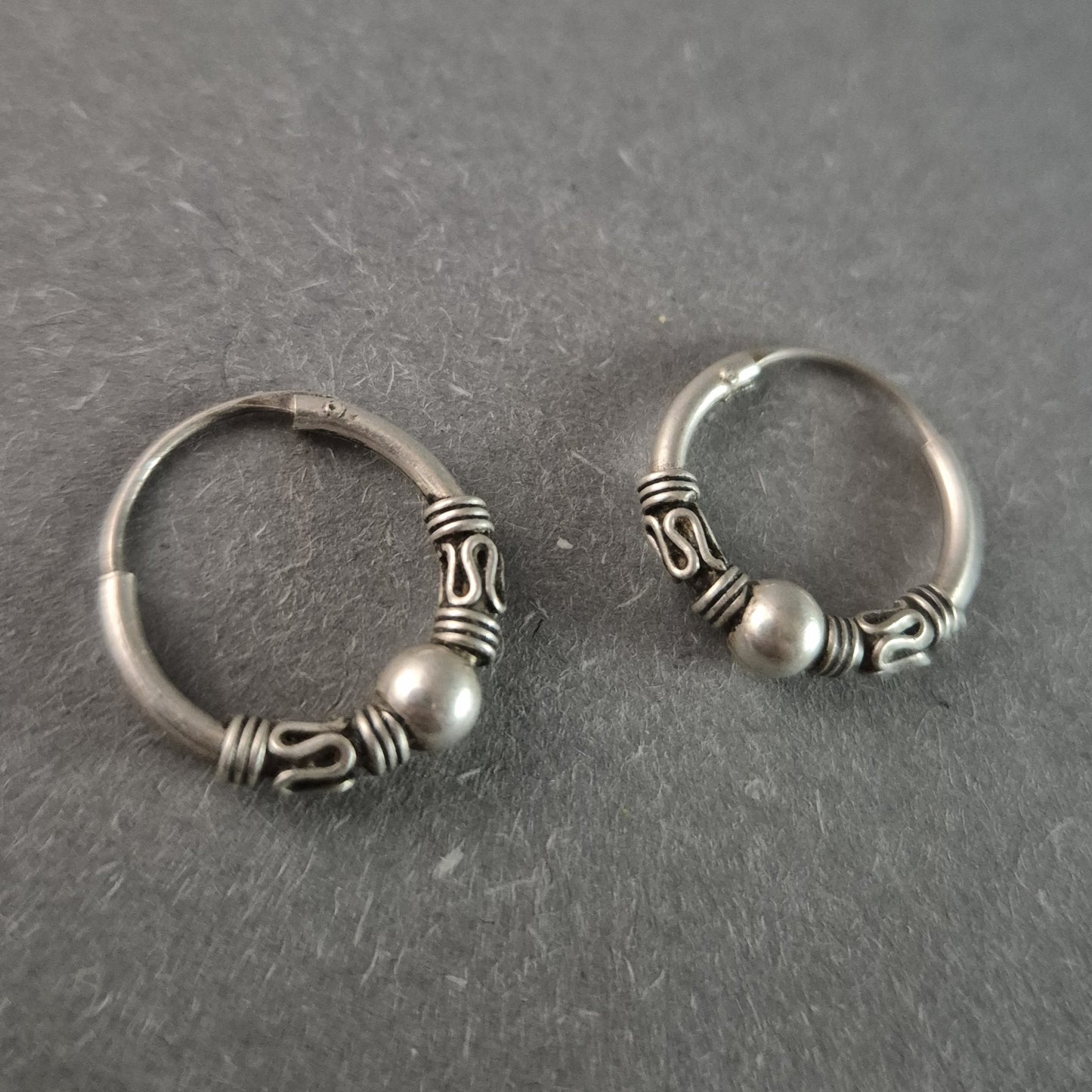 Vintage Bali Creolen aus Silber – Ethno-Charme und zeitlose Eleganz