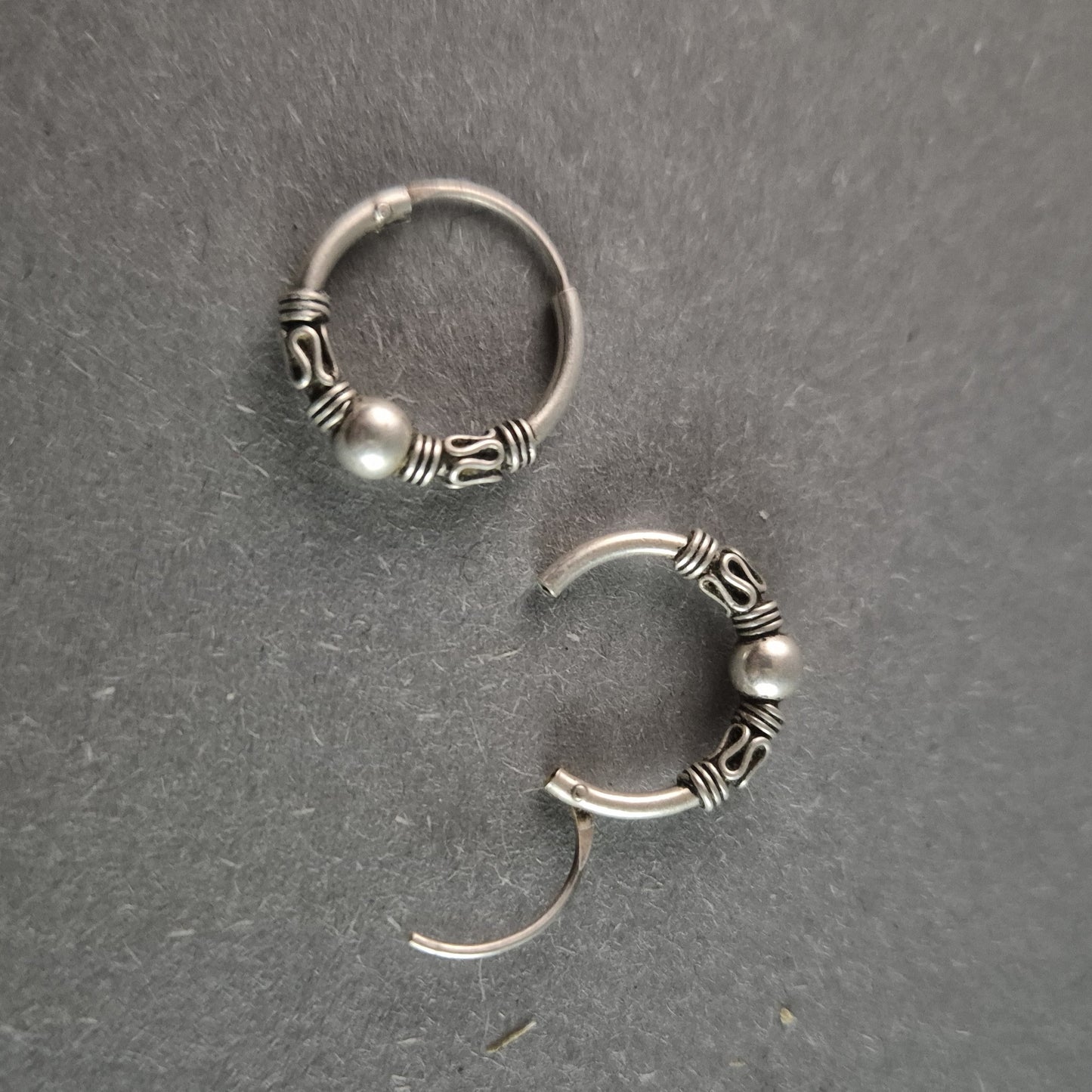 Vintage Bali Creolen aus Silber – Ethno-Charme und zeitlose Eleganz