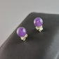 Amethyst Ohrstecker aus Silber – Eleganz in Violett