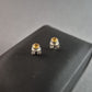 Elegante Ohrstecker mit gelbem Stein – Stilvoll und Zeitlos
