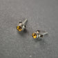 Elegante Ohrstecker mit gelbem Stein – Stilvoll und Zeitlos