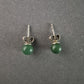 Elegante grüne Jade Ohrstecker – Natürliche Schönheit in zeitlosem Design