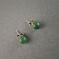 Elegante grüne Jade Ohrstecker – Natürliche Schönheit in zeitlosem Design