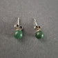Elegante grüne Jade Ohrstecker – Natürliche Schönheit in zeitlosem Design