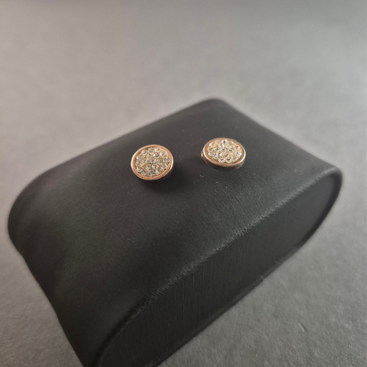 Elegante Roségold Ohrringe mit Strass – Glamouröser Glanz für jeden Anlass