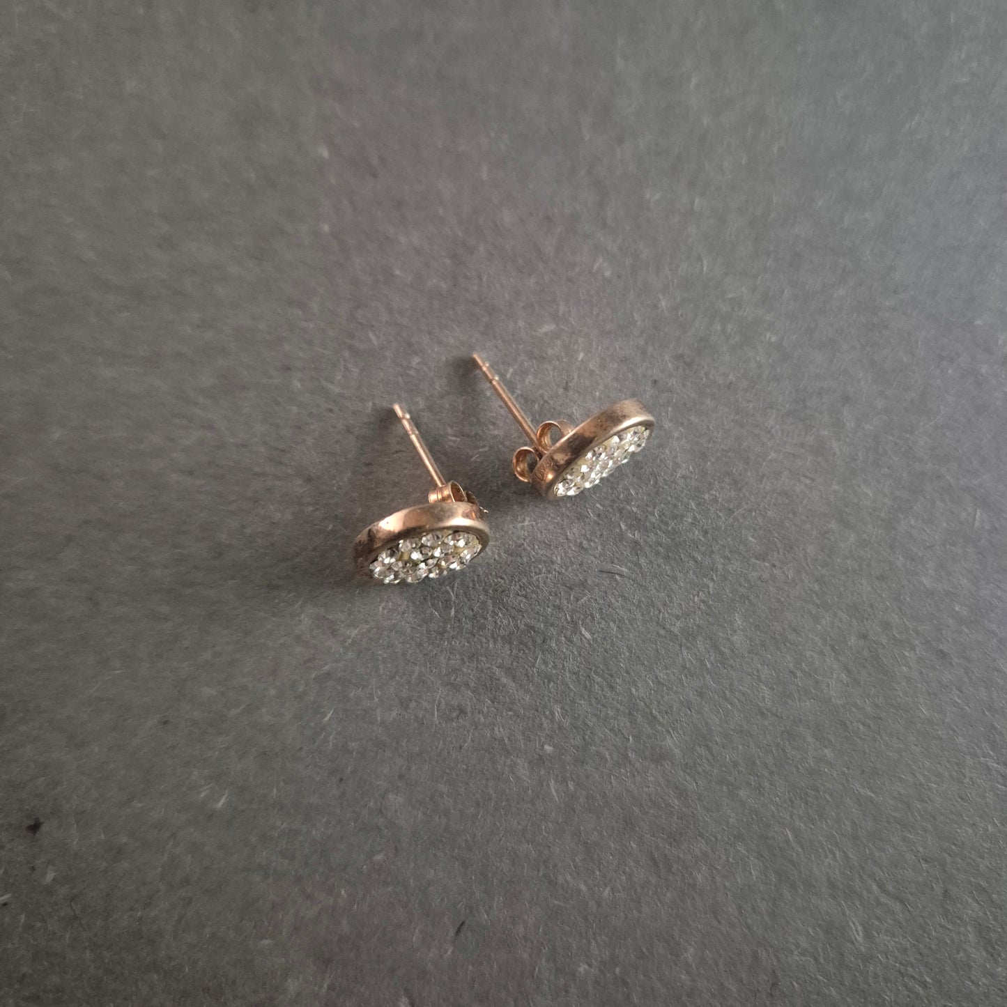 Elegante Roségold Ohrringe mit Strass – Glamouröser Glanz für jeden Anlass