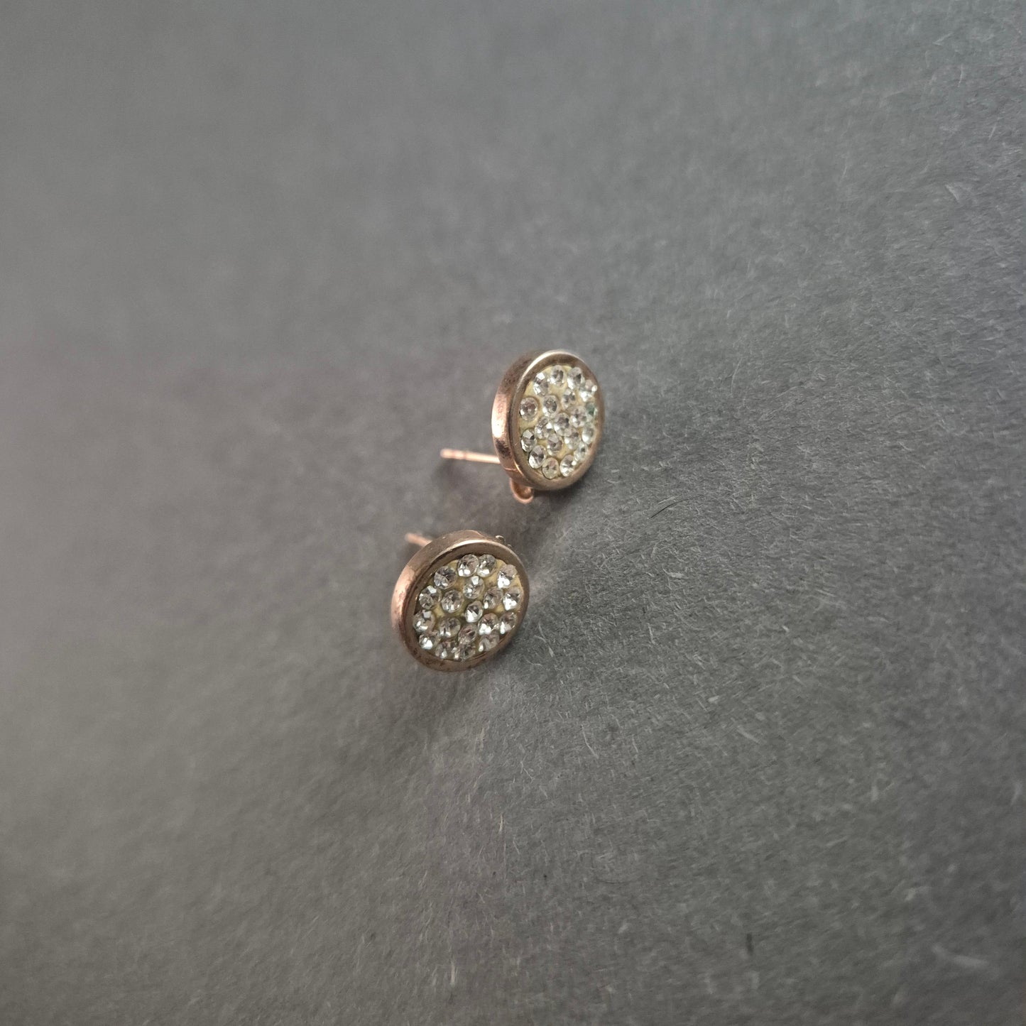 Elegante Roségold Ohrringe mit Strass – Glamouröser Glanz für jeden Anlass