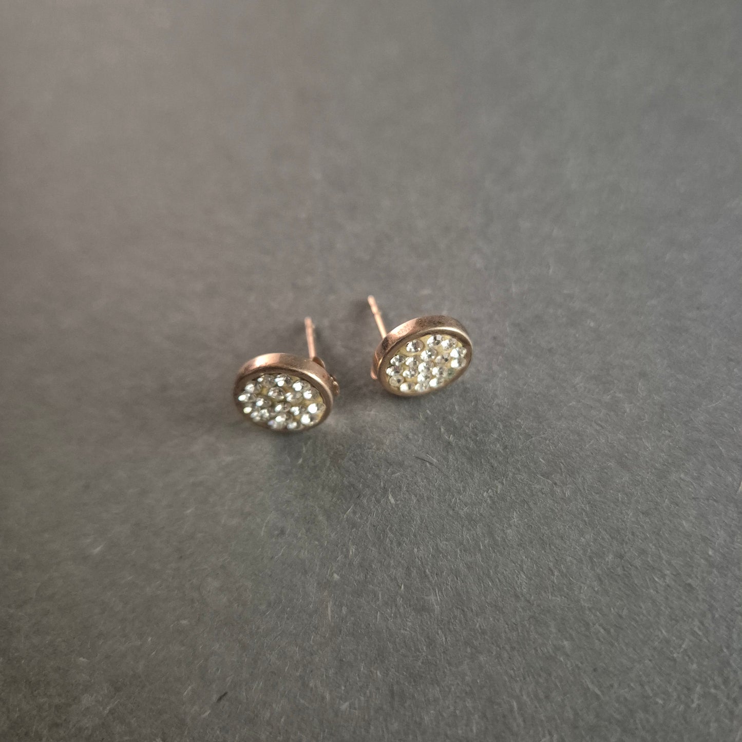 Elegante Roségold Ohrringe mit Strass – Glamouröser Glanz für jeden Anlass