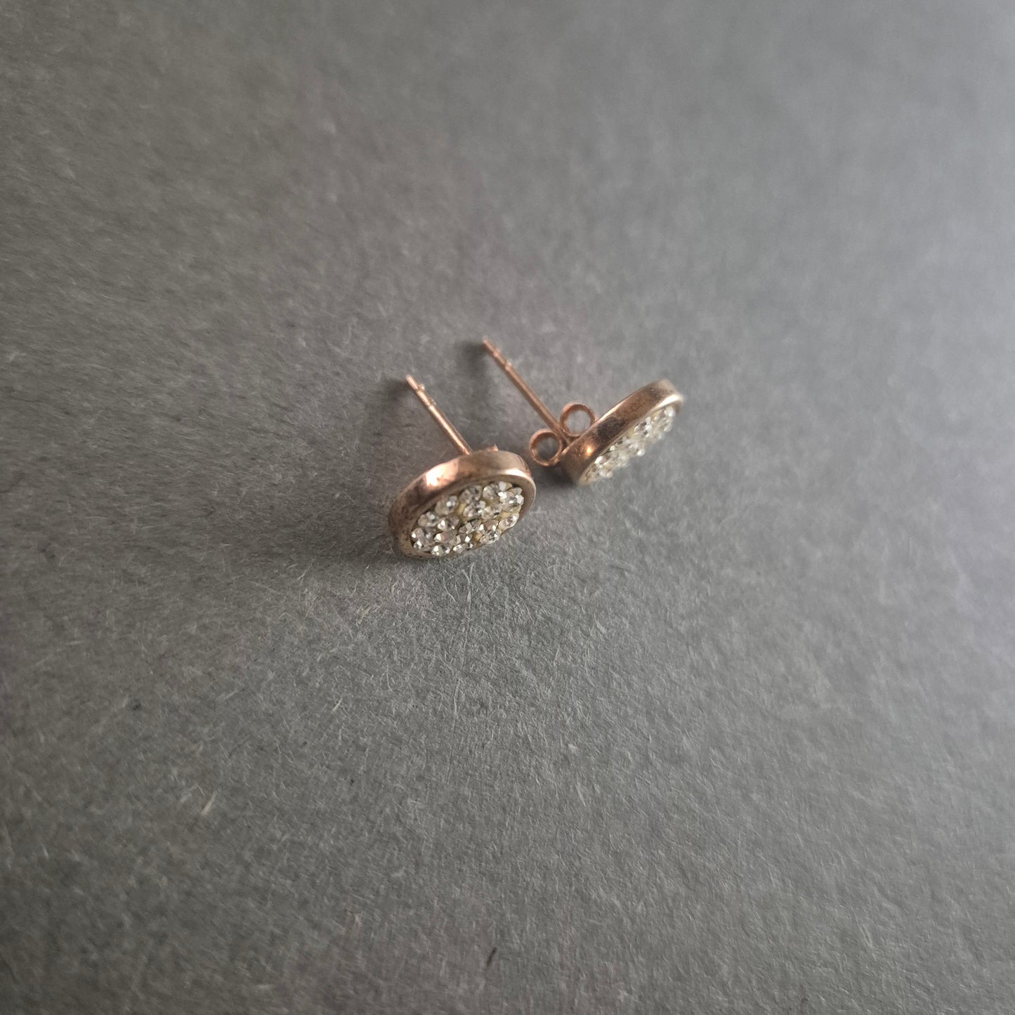 Elegante Roségold Ohrringe mit Strass – Glamouröser Glanz für jeden Anlass