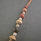 Vintage Holzperlen-Halskette – Naturverbunden und Rustikal