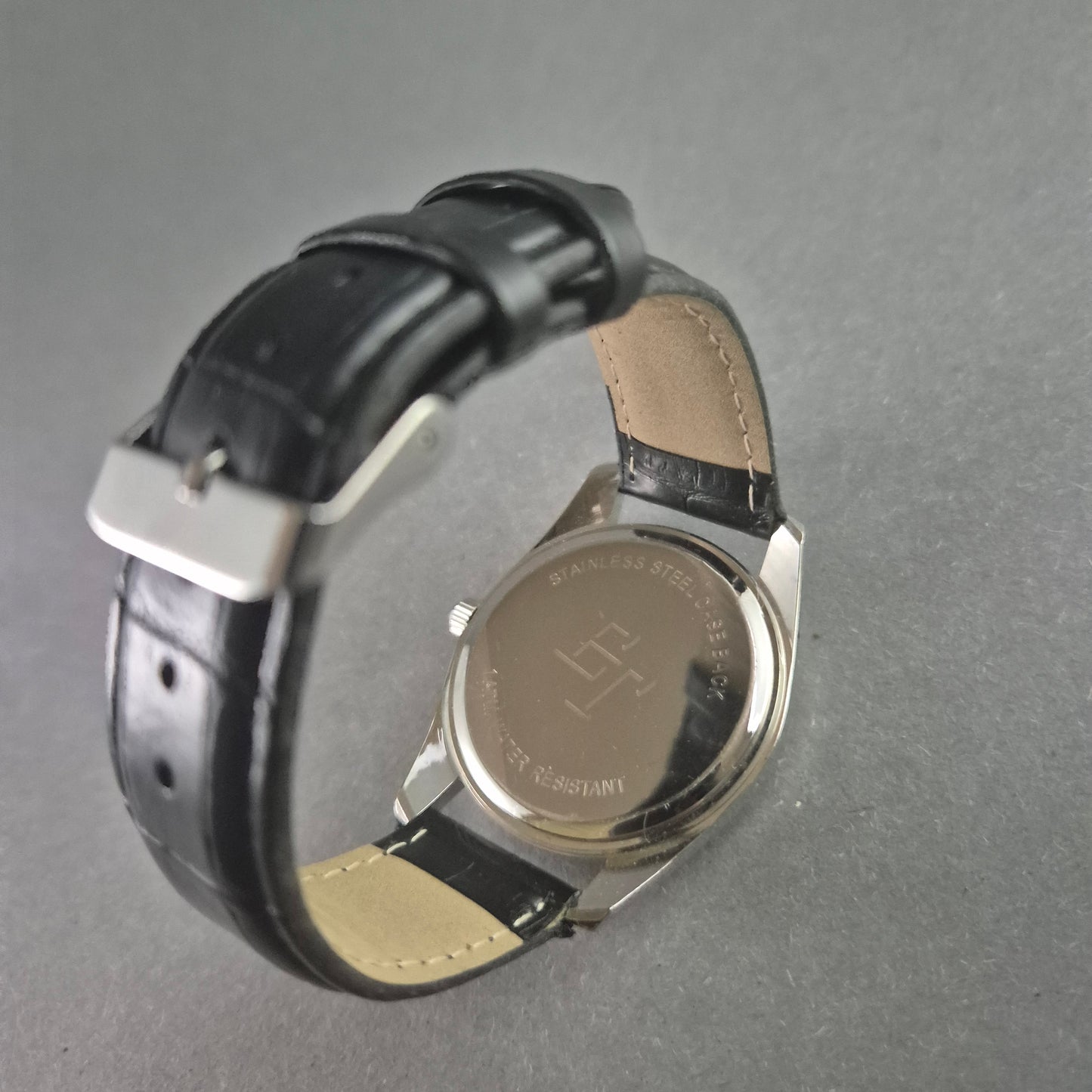 Elegante ET Herrenarmbanduhr – Minimalistisches Design mit Lederarmband