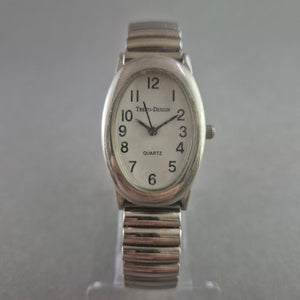 Zeitlose Edelstahl Damenarmbanduhr – Klassisches Design mit Flexband