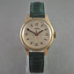 Vintage EMES Armbanduhr – Klassisches Design mit grünem Lederarmband
