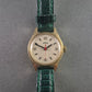 Vintage EMES Armbanduhr – Klassisches Design mit grünem Lederarmband
