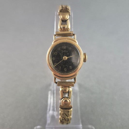 Elegante Vintage Armbanduhr – Zeitloses Design mit goldfarbenem Metallarmband