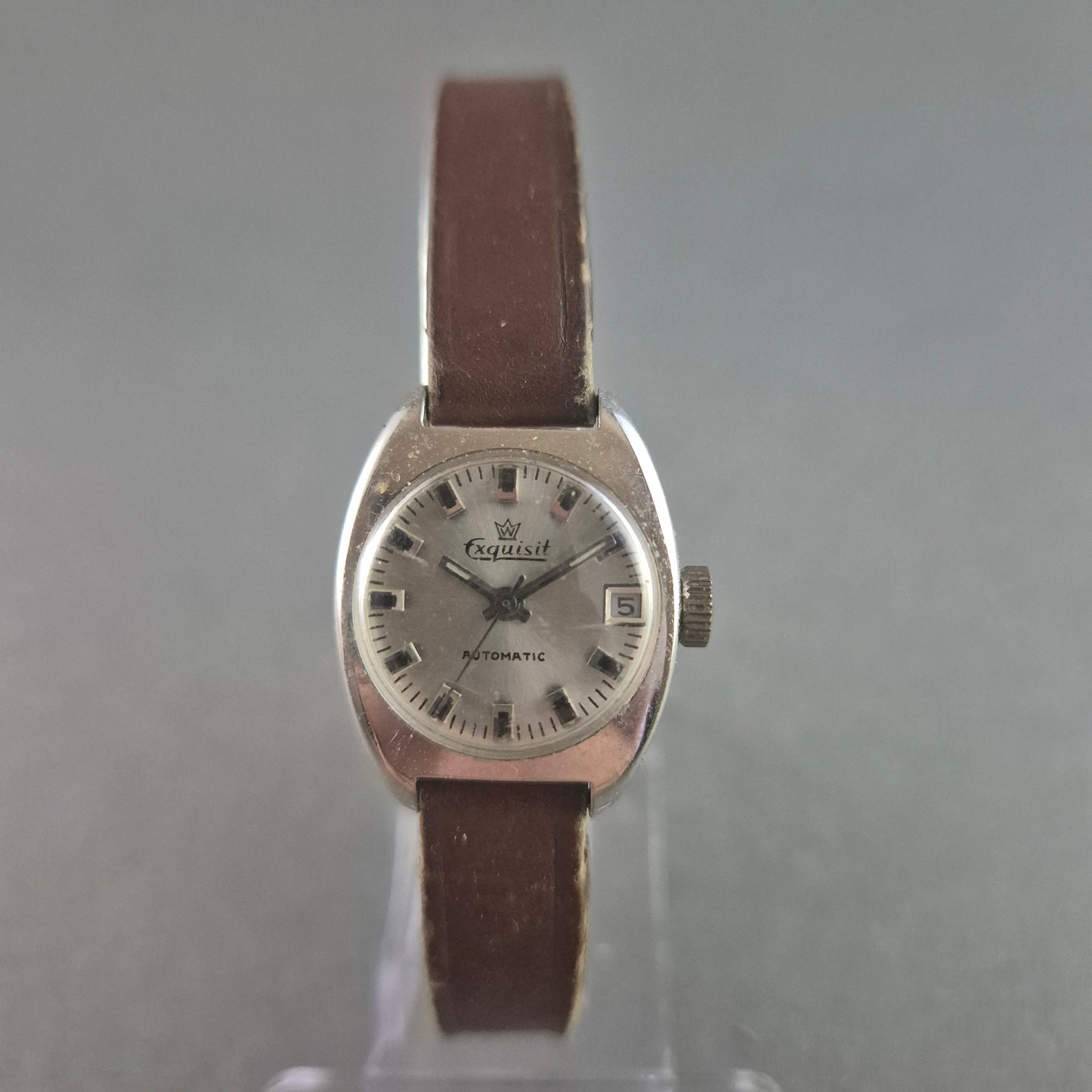 Exquisit Automatik Armbanduhr – Klassisches Design mit Lederarmband