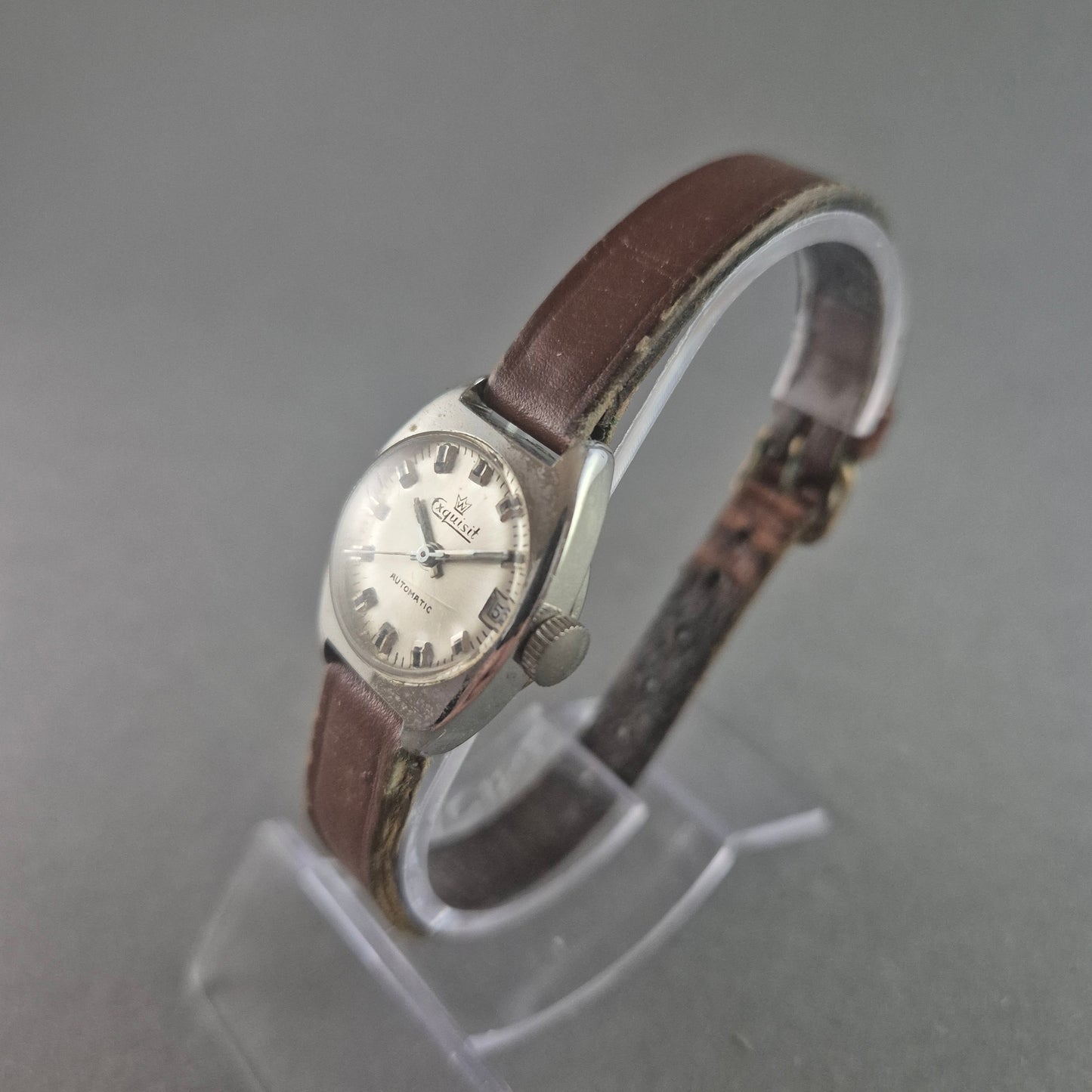 Exquisit Automatik Armbanduhr – Klassisches Design mit Lederarmband