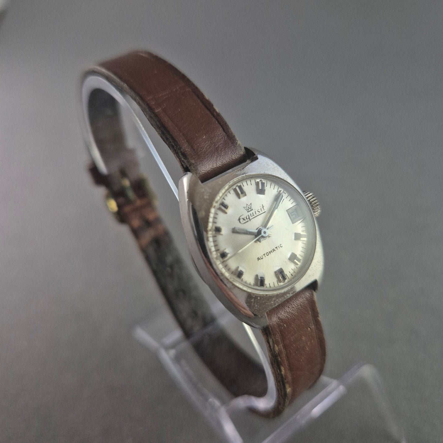 Exquisit Automatik Armbanduhr – Klassisches Design mit Lederarmband