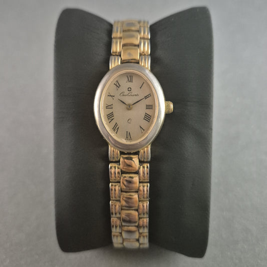 Elegante DuoQuartz Damenarmbanduhr – Klassisches Design mit Römischen Ziffern