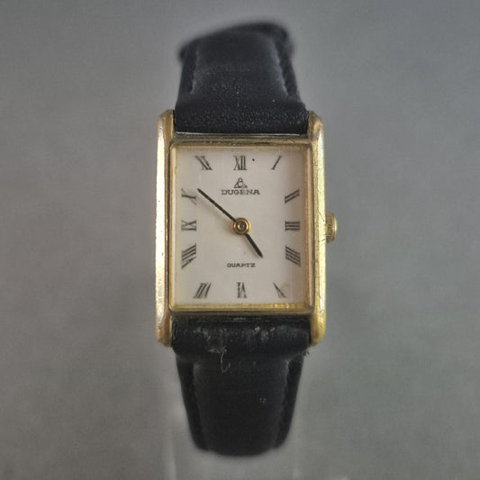 Elegante Dugena Damenarmbanduhr – Zeitloses Design mit Römischen Ziffern