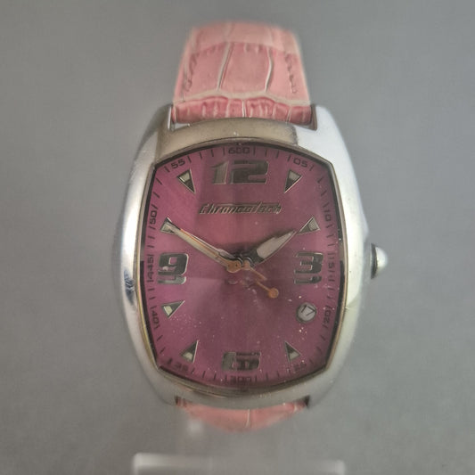 Stylische Chronotech Damenarmbanduhr – Extravagantes Design in Pink