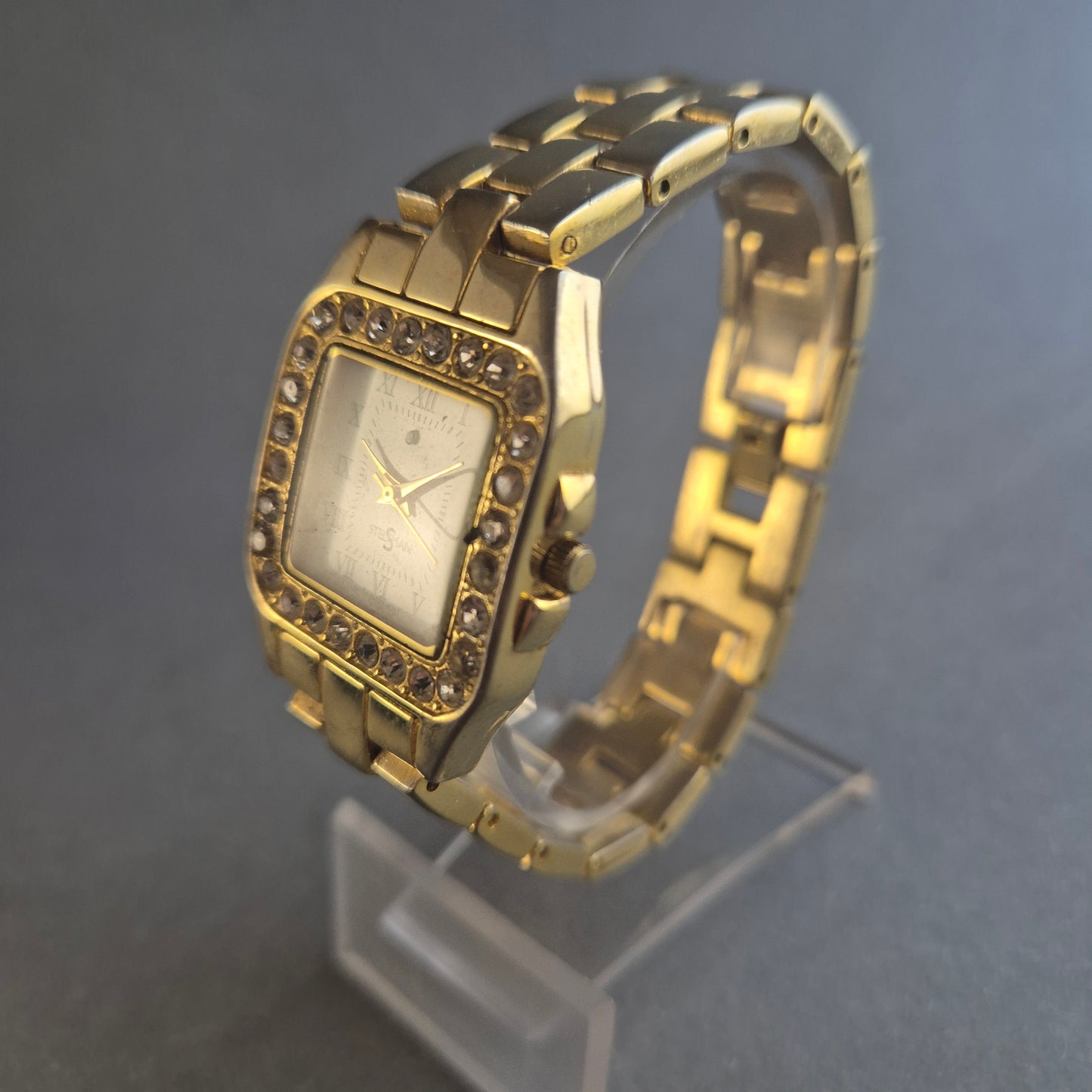 Elegante Stelsman Damenarmbanduhr – Glamouröses Design mit Strasssteinen