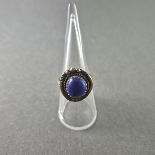 Vintage Silberring mit Lapislazuli