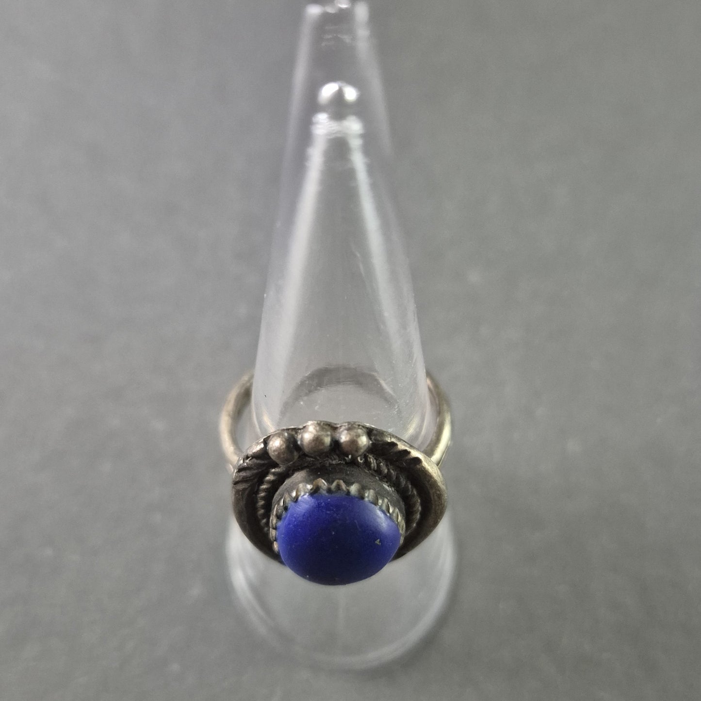 Vintage Silberring mit Lapislazuli