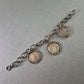 Silberarmband mit historischen Münzen Einzigartiges Vintage-Schmuckstück