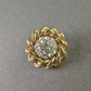 Eleganter Vintage-Clip-Ohrring – Goldfarben mit funkelnden Strasssteinen
