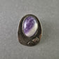 Vintage-Clip-Ohrring mit Amethyst – Zeitlose Eleganz in Silber