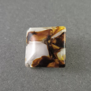 Vintage-Clip-Ohrring in Marmor-Optik – Stilvolles Retro-Design